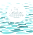 watercolor sea background vector image