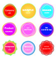 abstract set of vivid and colorful frames vector image