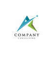 best letter a logo with star concept vector image vector image