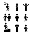 fitness pattern over white background vector image