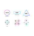 logo set of simle in modern minimal vector image