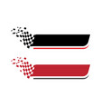 race flag icon template design vector image vector image