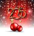 2015 new year and happy christmas background vector image vector image