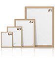 3d picture frame design vector image vector image