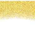 gold glitter textured border vector image