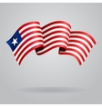 liberian waving flag vector image