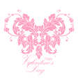 valentines day greeting card vector image