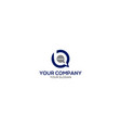 b quick chat logo design vector image
