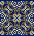 baroque gold seamless pattern vector image