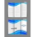 tri-fold brochure vector image