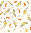 cute seamless background with skein vector image