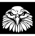 eagle isolated on black background flat vector image vector image