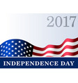 independence day usa background flag vector image
