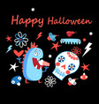 bright color background with monsters vector image vector image