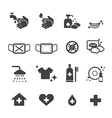 hygiene icons set vector image vector image
