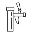 kvass faucet icon outline style vector image