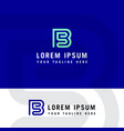 sb initial logo b and s initial monogram logotype vector image vector image