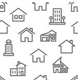 hand drawn house pattern scribble home village vector image