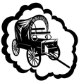 vintage wagon vector image
