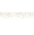 falling stars confetti birthday card banner vector image vector image