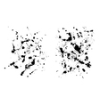 two grungy ink blob textures for your designs vector image