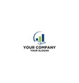 simple help invest logo design vector image