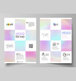 business templates for brochure flyer report vector image