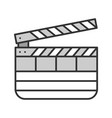 clapperboard color icon vector image