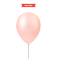 rose gold air balloon realistic 3d vector image