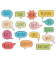 speech bubbles vector image vector image