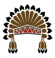 american indian avatar vector image