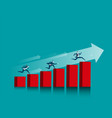business go path to success vector image