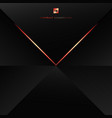 abstract modern technology concept black polygon vector image vector image