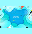abstract colorful geometric shape design vector image