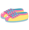 cute sneakers vector image