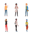 diverse international college or university vector image