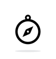 hand compass icon on white background vector image vector image