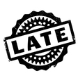 Do not be late rubber stamp Royalty Free Vector Image