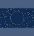 royal blue color background with golden lines vector image