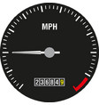 car speedometer panel control symbol vector image