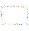 abstract confetti banner background in blue vector image vector image