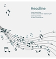abstract music background with notes vector image