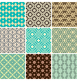 vintage ornament patterns vector image