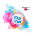watercolor splatters and blobs doodles hand drawn vector image