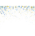 abstract confetti banner background in blue vector image vector image
