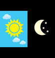 day and night vector image