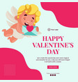 happy valentines day banner design vector image