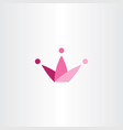 king crown symbol element icon logo design vector image