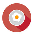 fried egg flat vector image