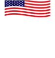 united states flag frame background vector image
